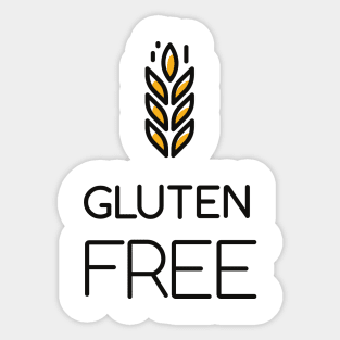 Gluten free sign Sticker
